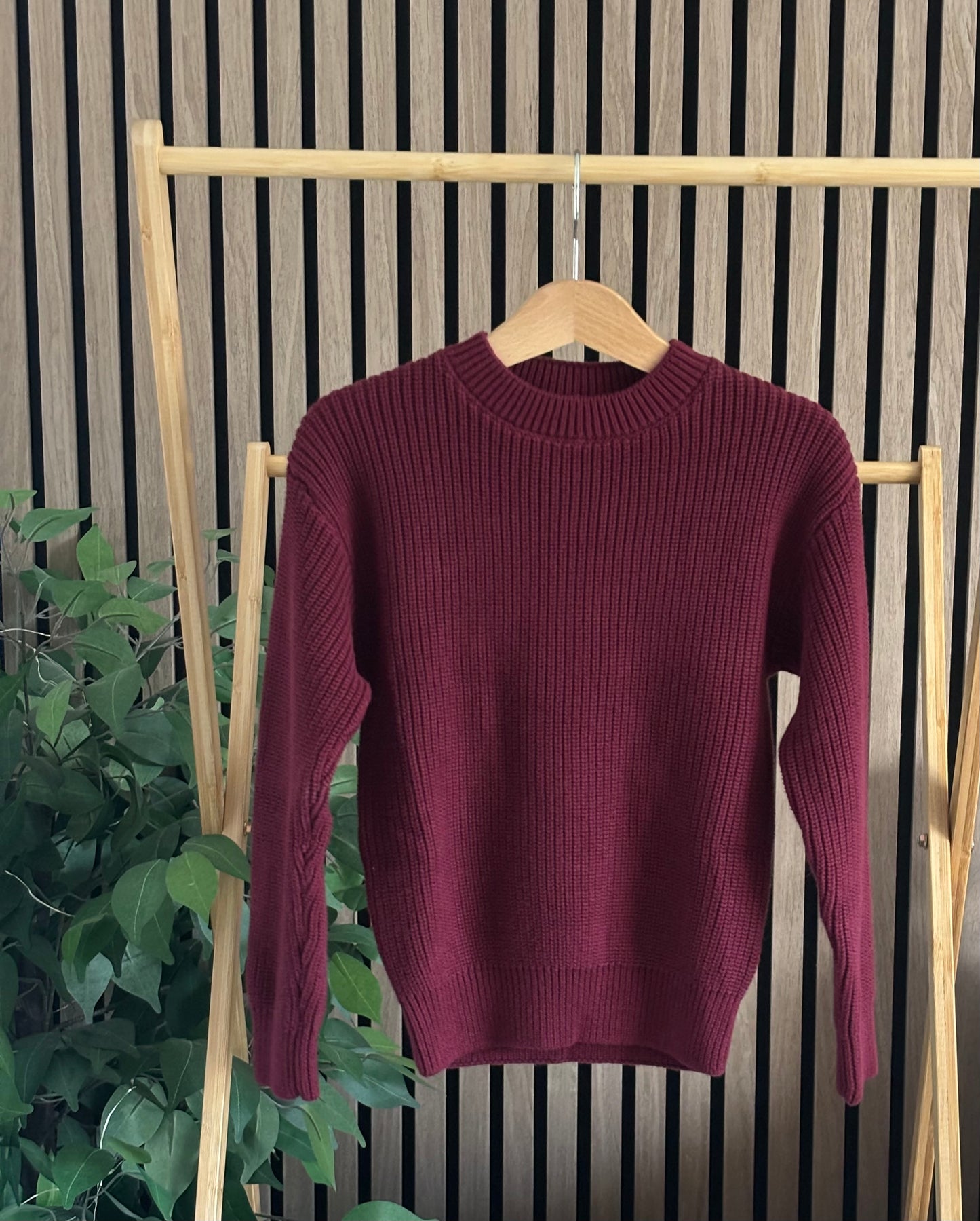Plum Heirloom Knit Jumper