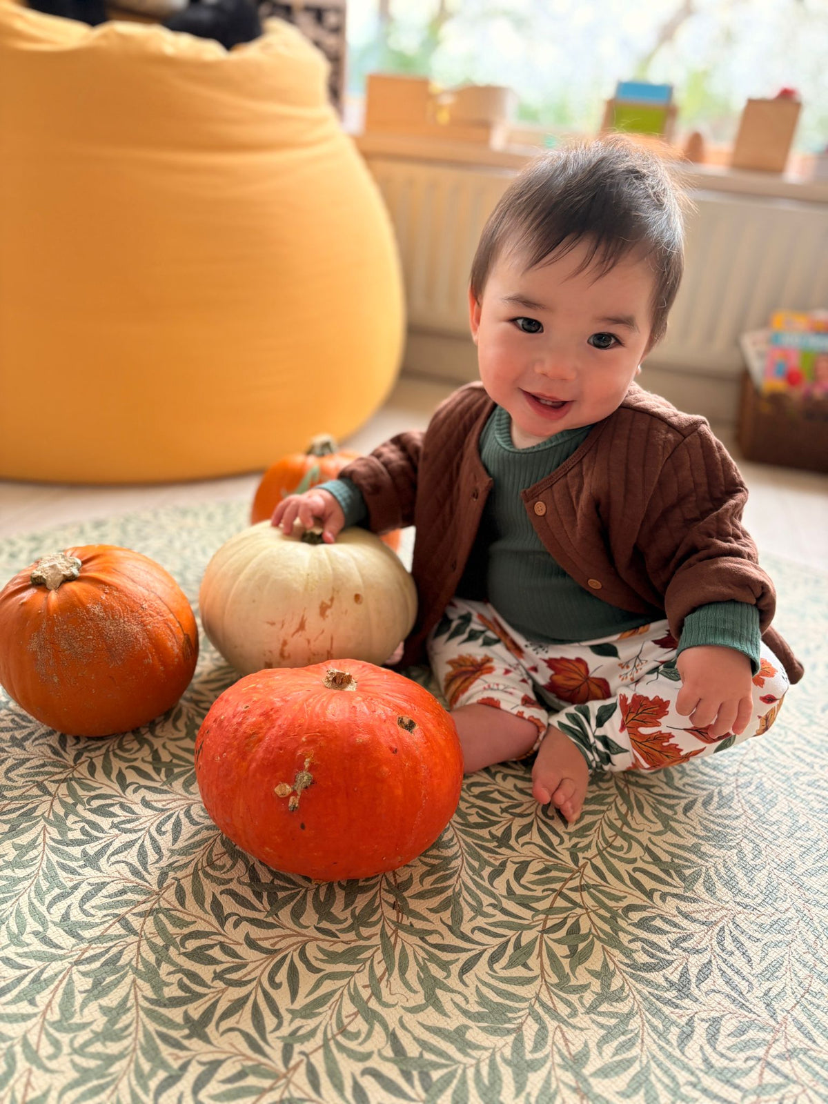 Autumn Leaves - Organic Jersey Cotton