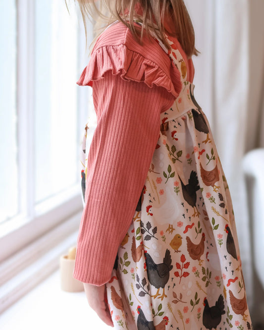 Coral frill top