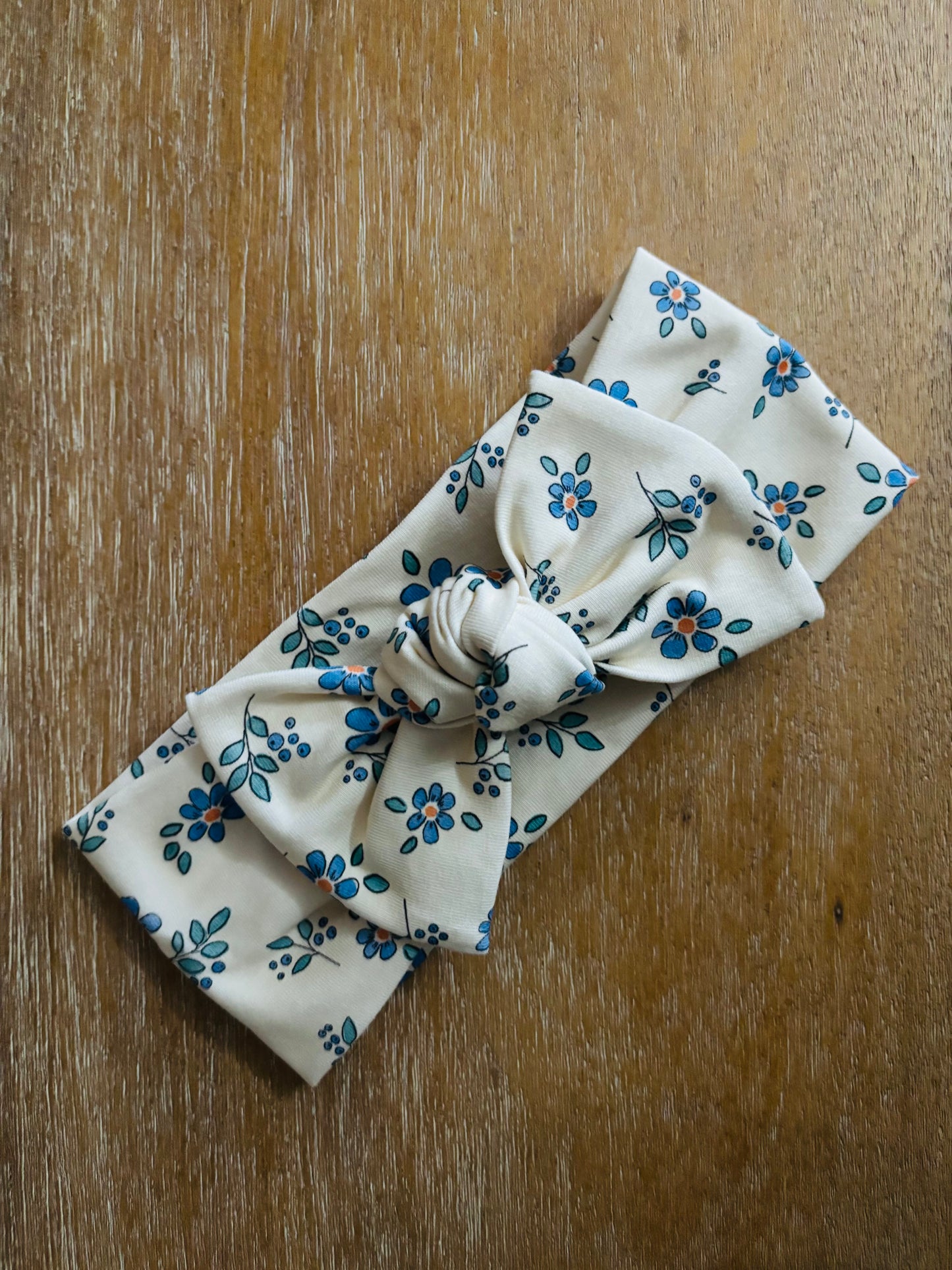Forget Me Not hand-tied headband