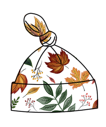 Autumn Leaves knot hat