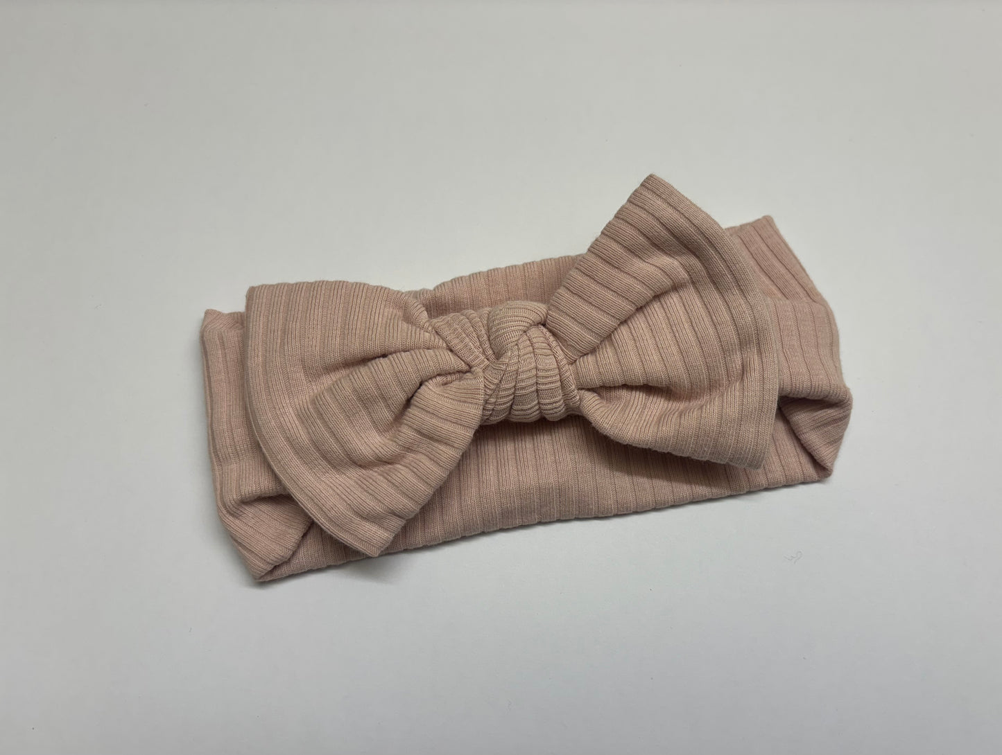 Vintage Pink ribbed headband