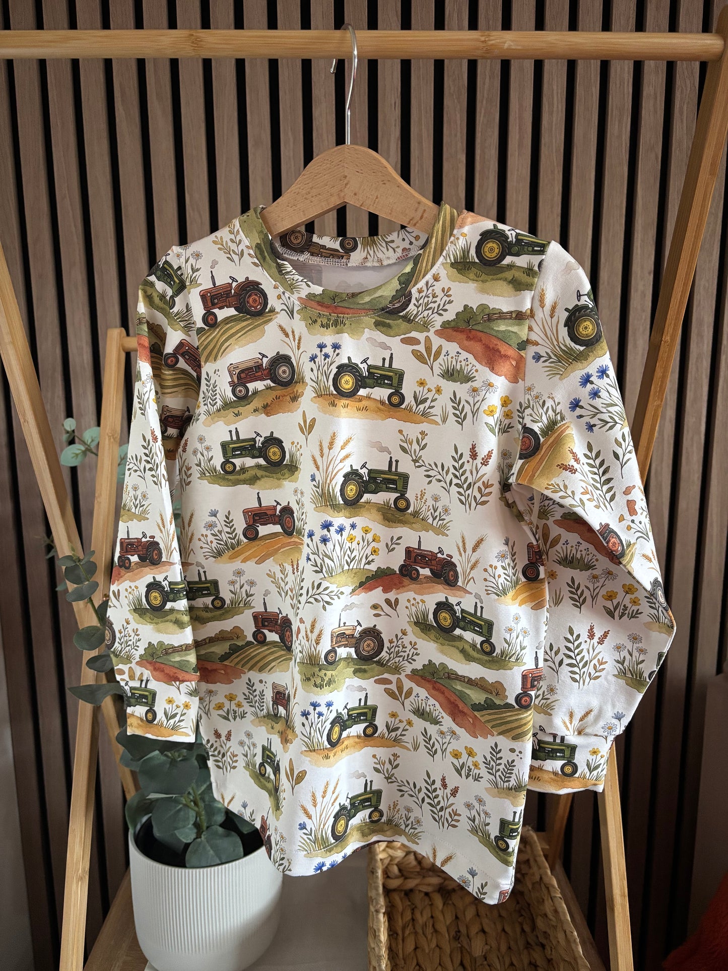 Tractor Trails Long Sleeve Top