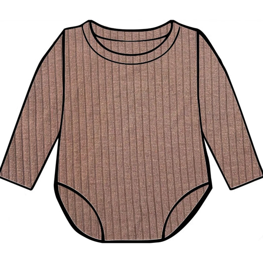 Caramel ribbed bodysuit