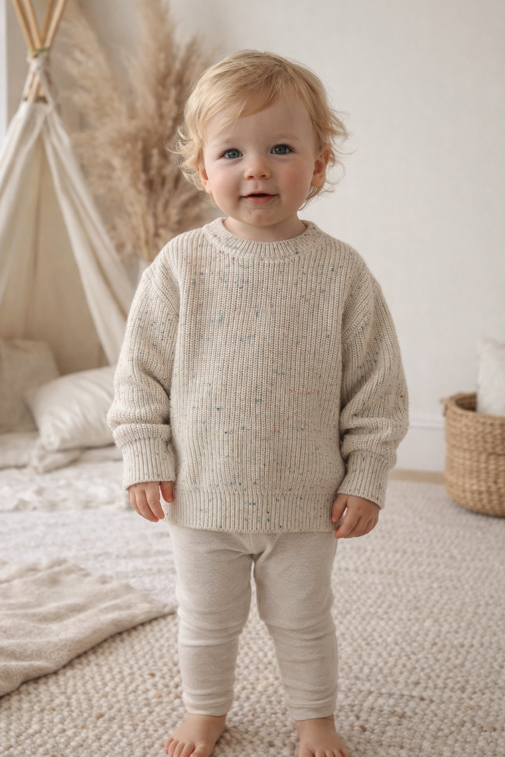Cream Sprinkles Heirloom Knit Jumper