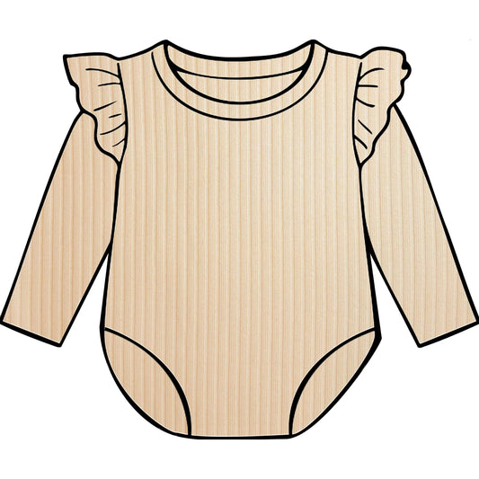 Buttercream frill bodysuit