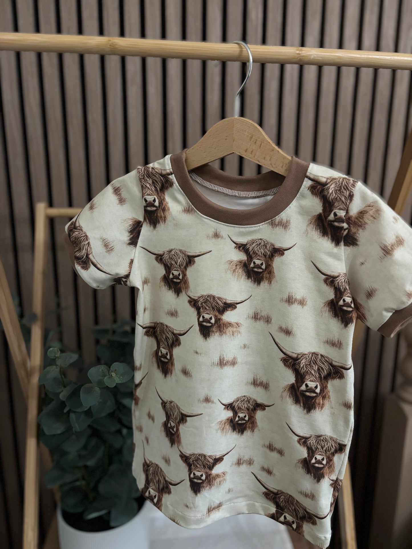 Highland Herd T-Shirt (cuffed sleeve)