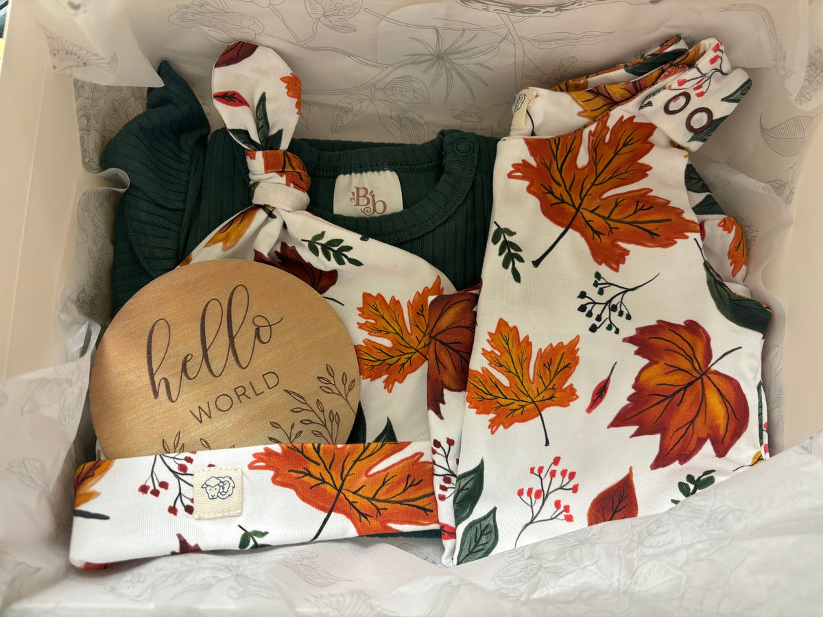 Autumn Leaves - Organic Jersey Cotton