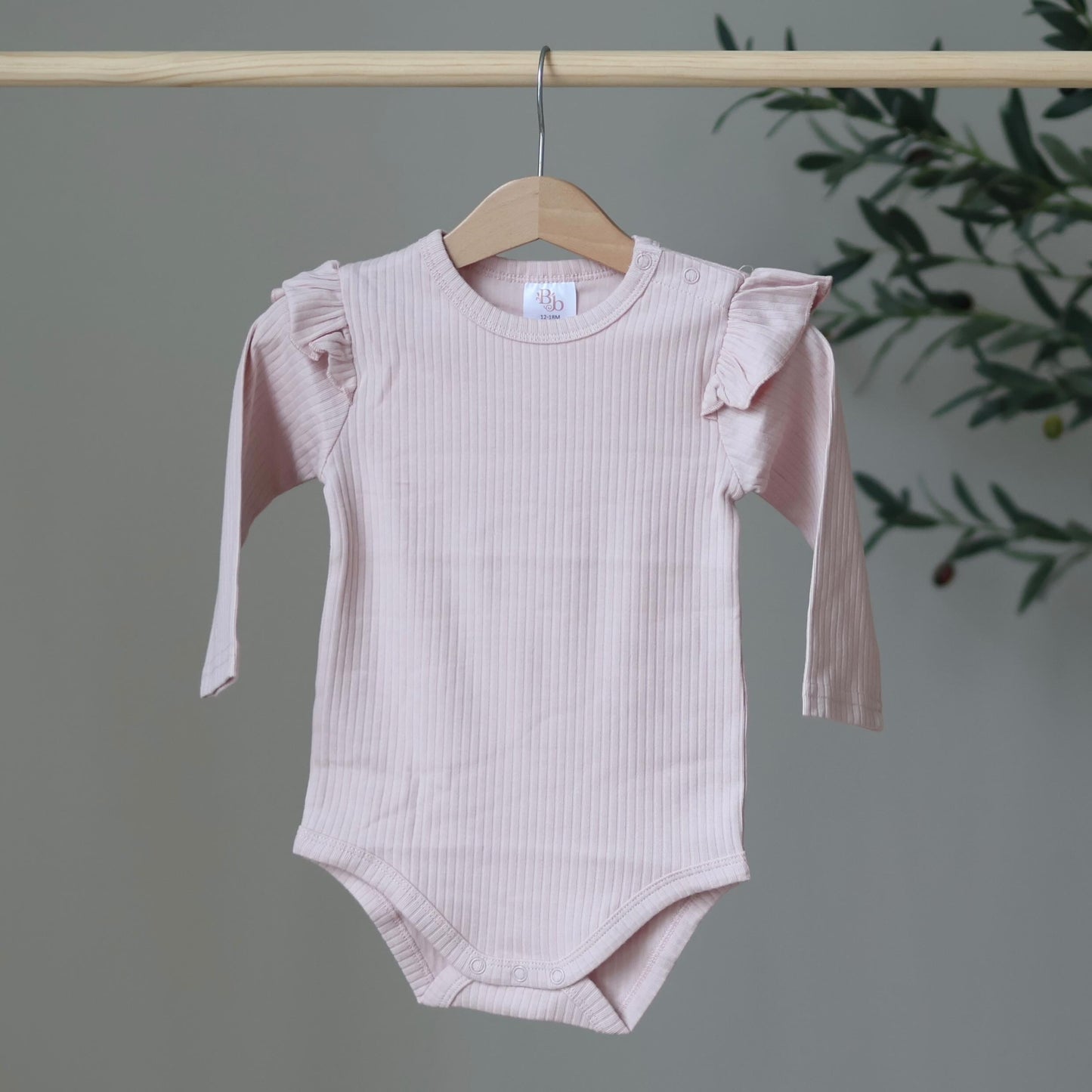 Vintage pink frill bodysuit