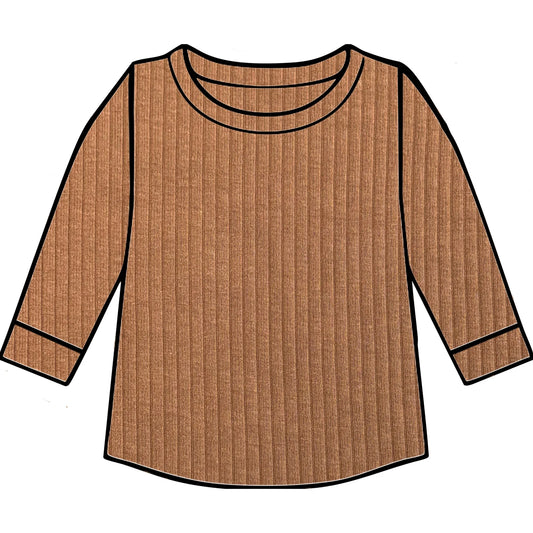 Rust ribbed top
