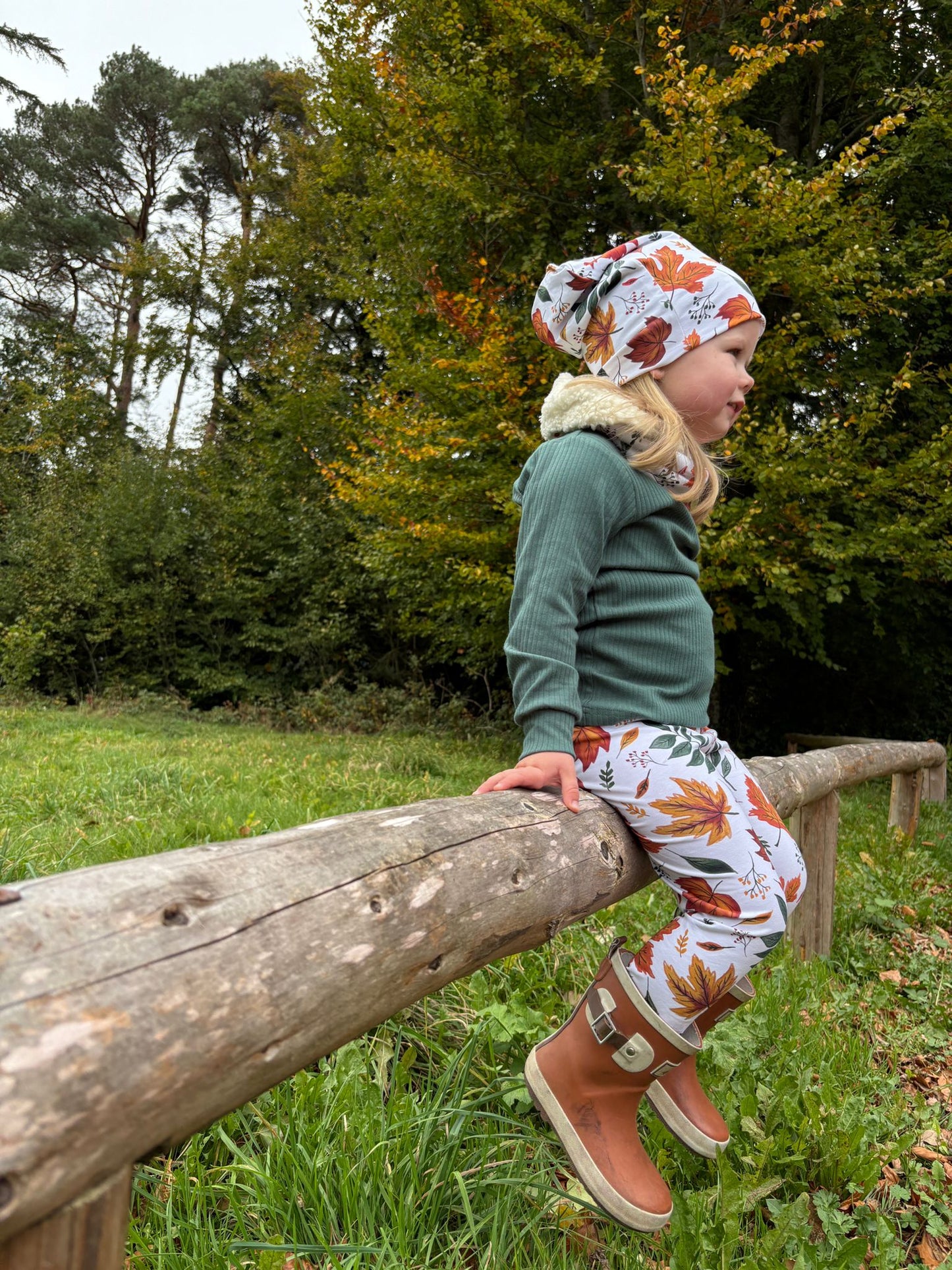 Autumn Leaves - Organic Jersey Cotton
