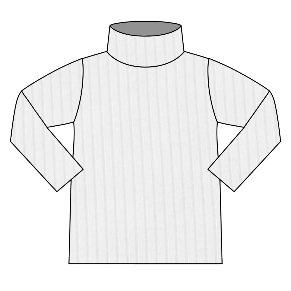 Ecru roll neck top