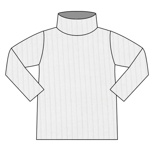 Ecru roll neck top