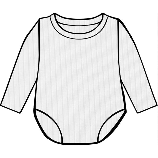 Ecru ribbed bodysuit