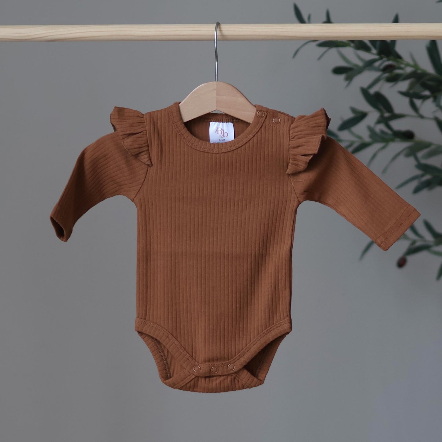 Rust frill bodysuit