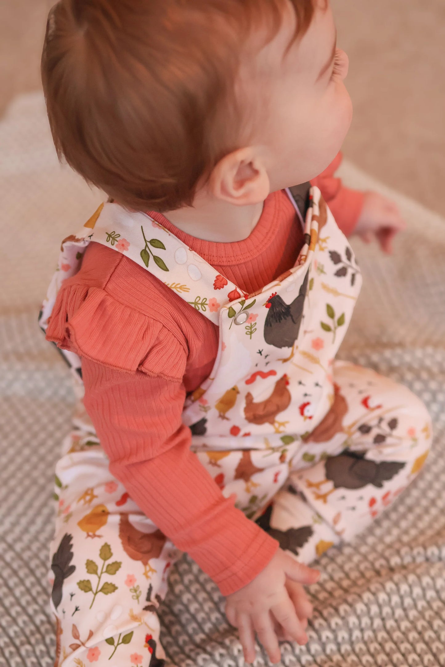 Coral frill bodysuit