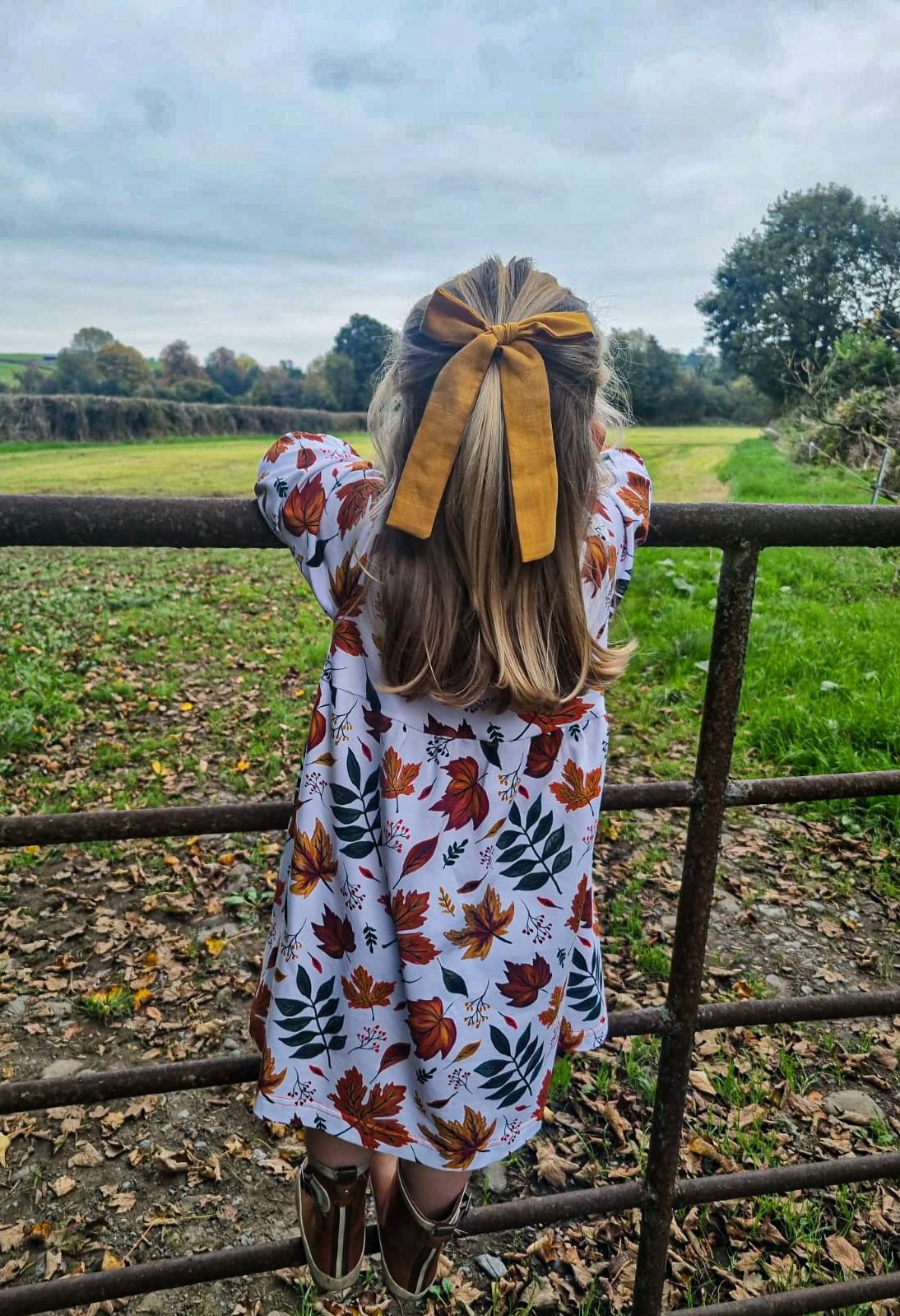 Autumn Leaves - Organic Jersey Cotton
