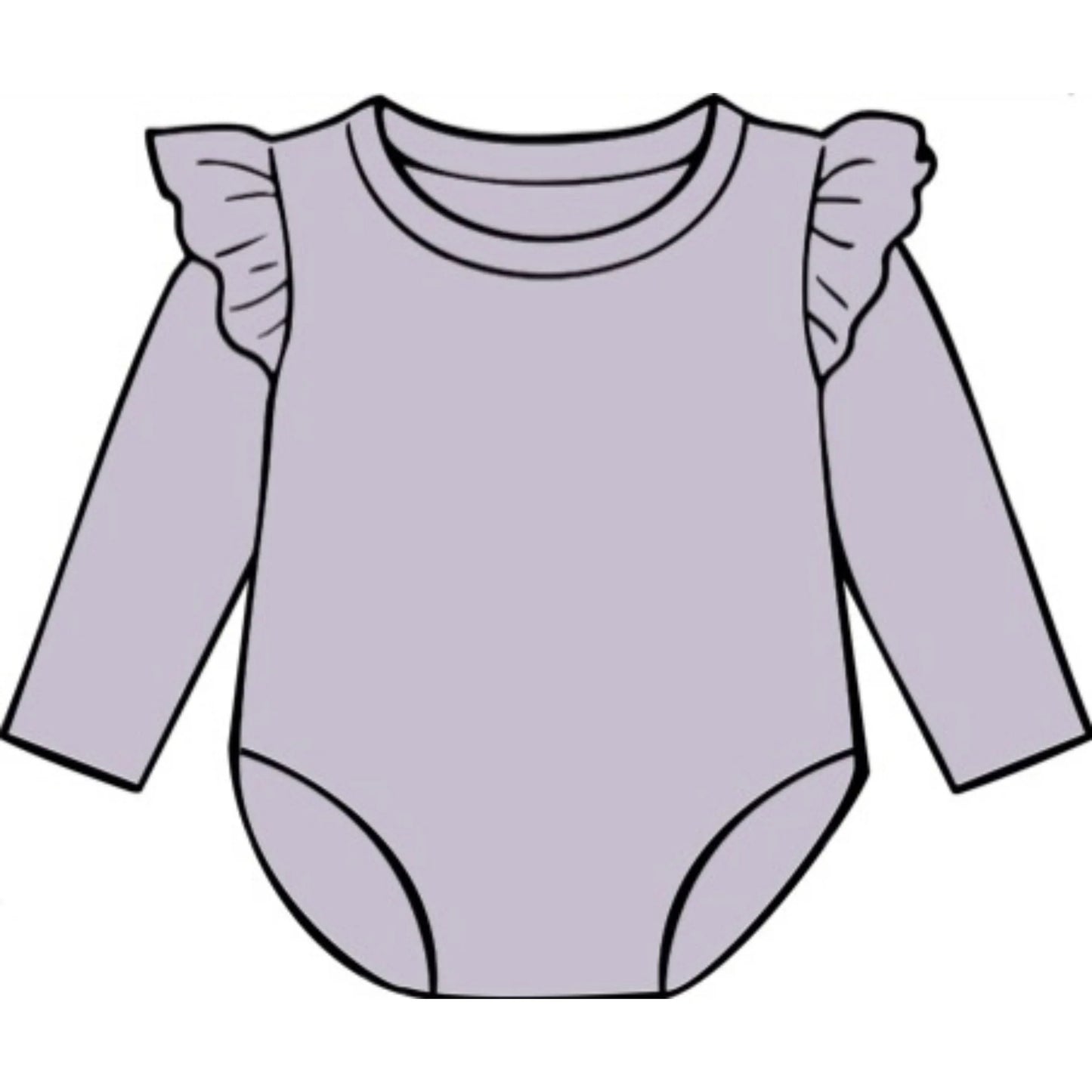 Lilac frill bodysuit