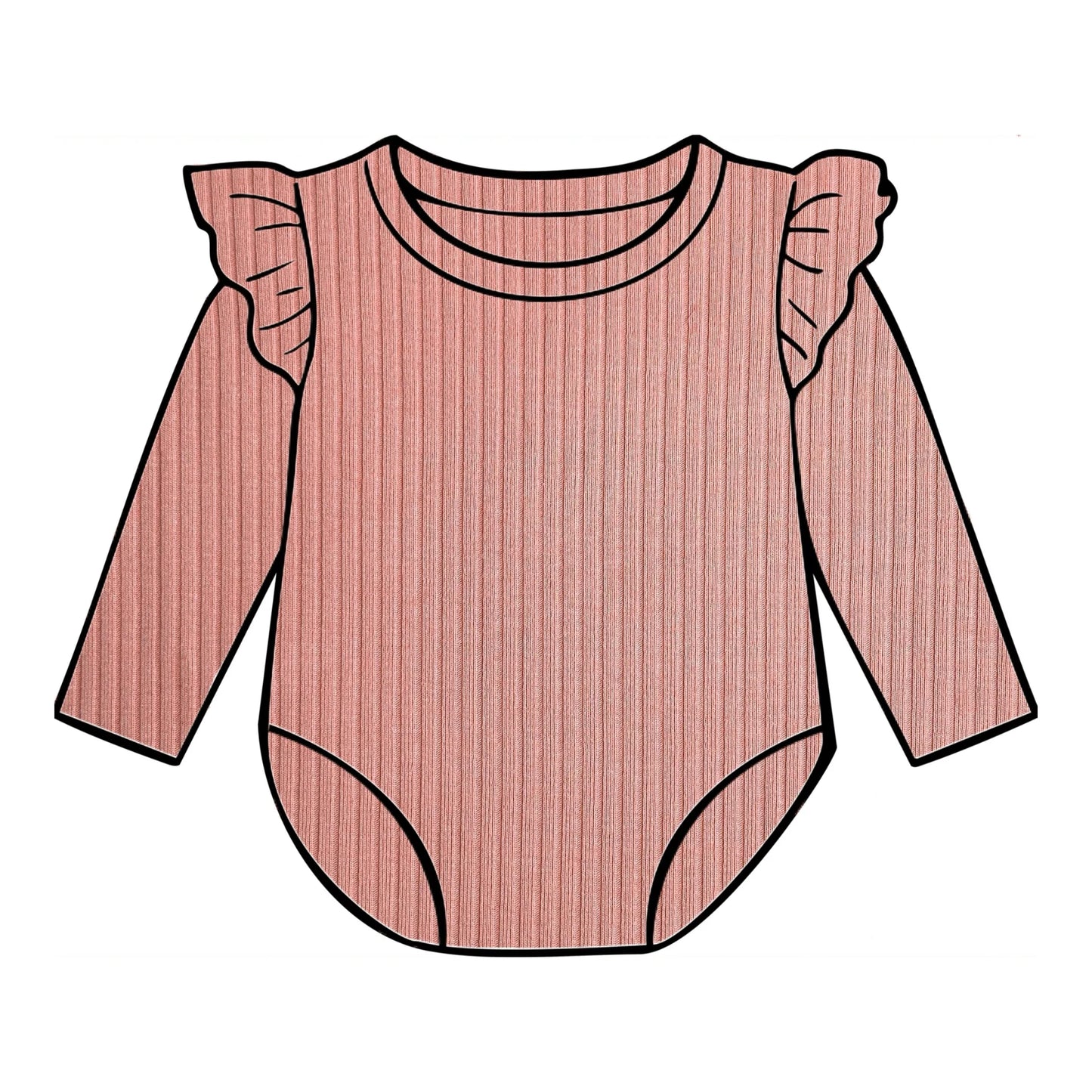 Sorbet frill bodysuit