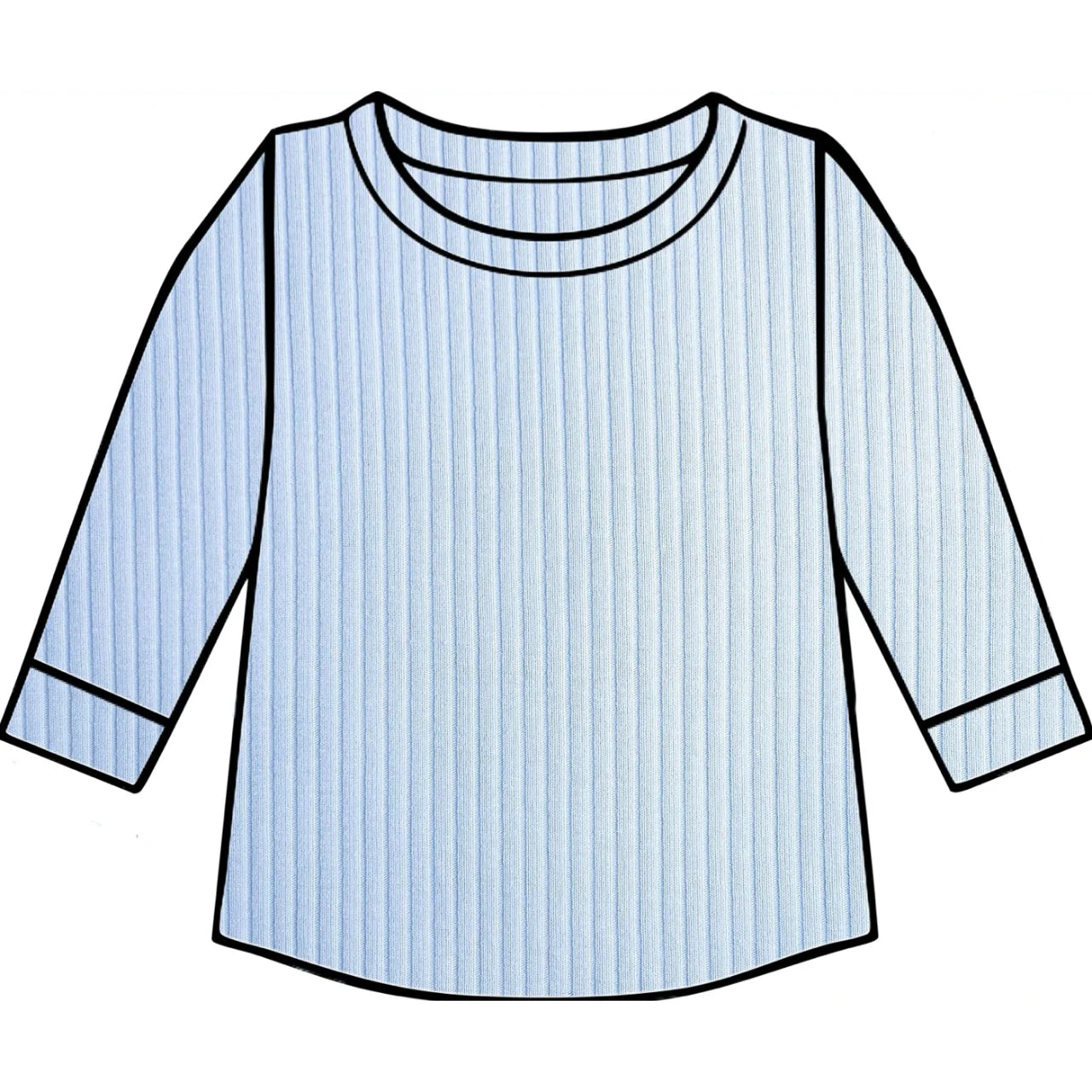 Serene ribbed top