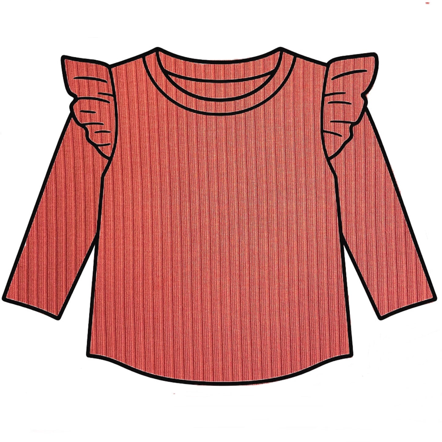 Coral frill top