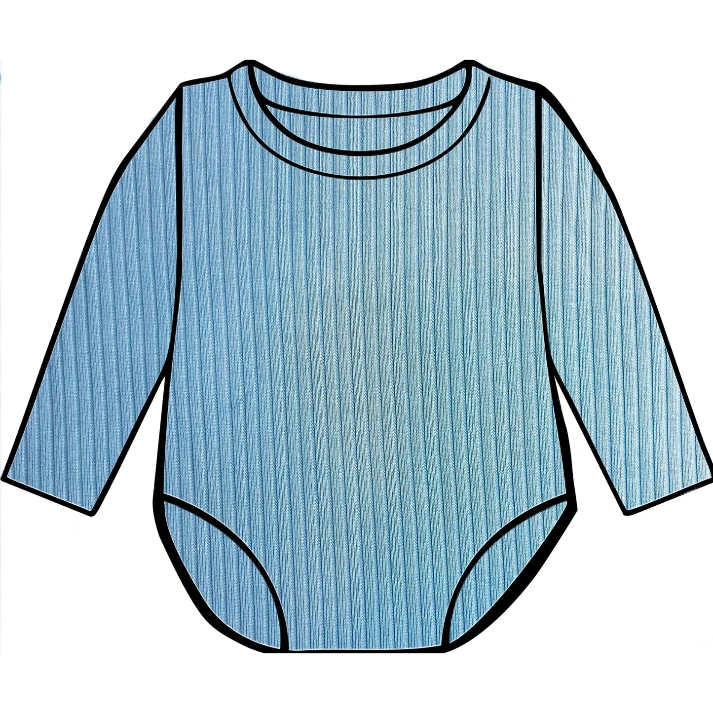 Lagoon ribbed bodysuit