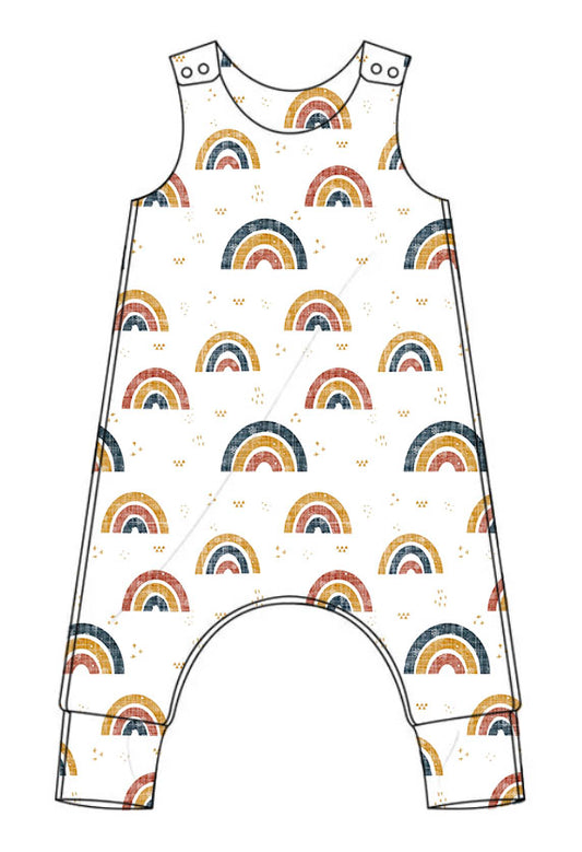 Over the Rainbow relaxed romper