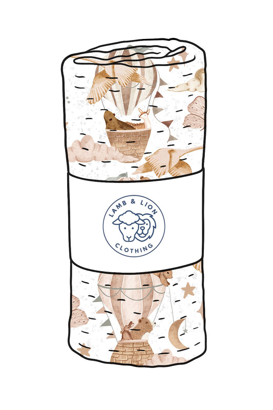 The Welcome Party muslin swaddle blanket