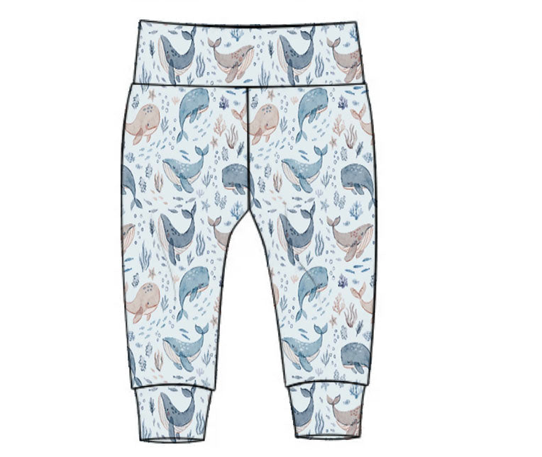 Whale of a Time leggings