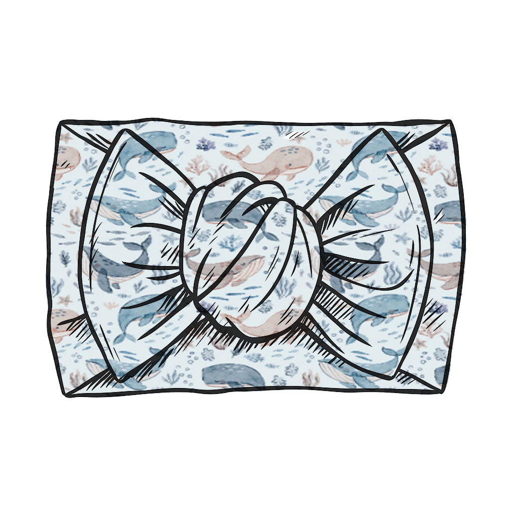 Whale of a Time hand-tied headband