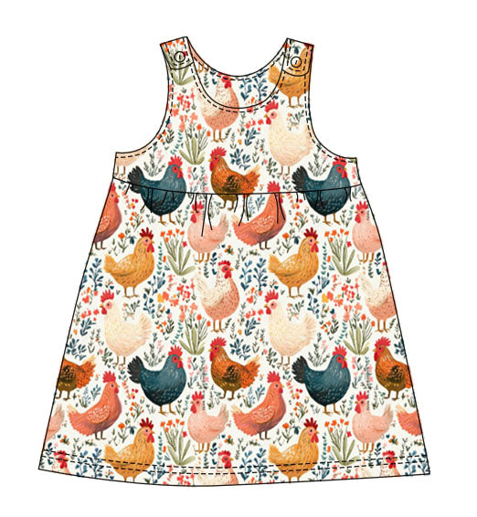 Cluck & Bloom pinafore dress