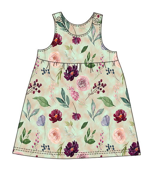 From the Garden pinafore dress