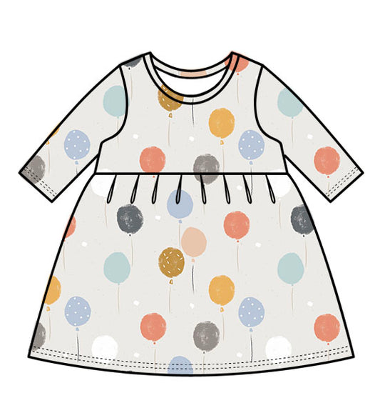 Party Time long-sleeve swing dress