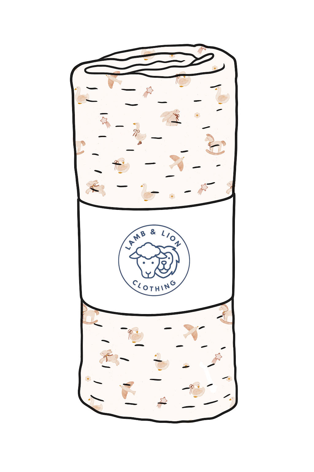 Tiny Treasures muslin swaddle blanket