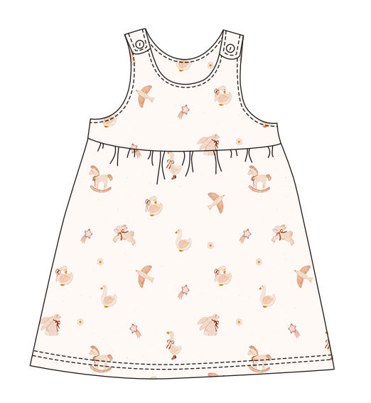 Tiny Treasures pinafore dress