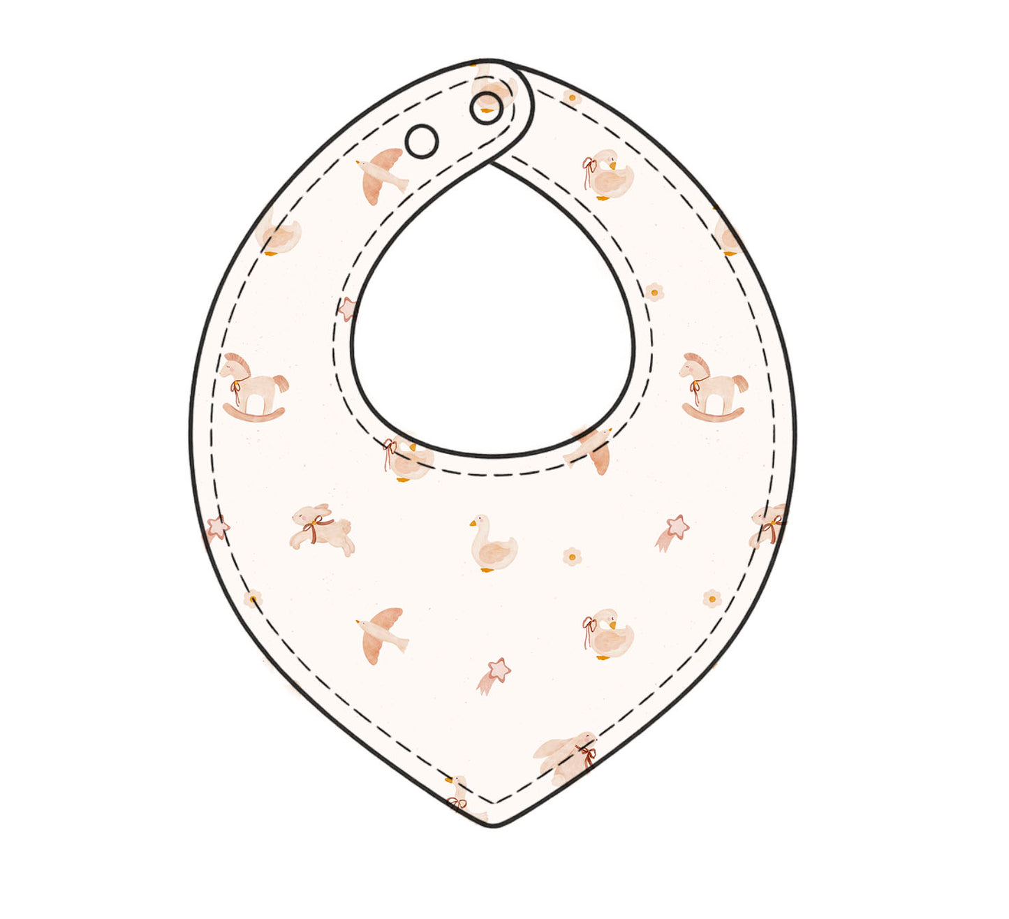 Tiny Treasures towelling bib
