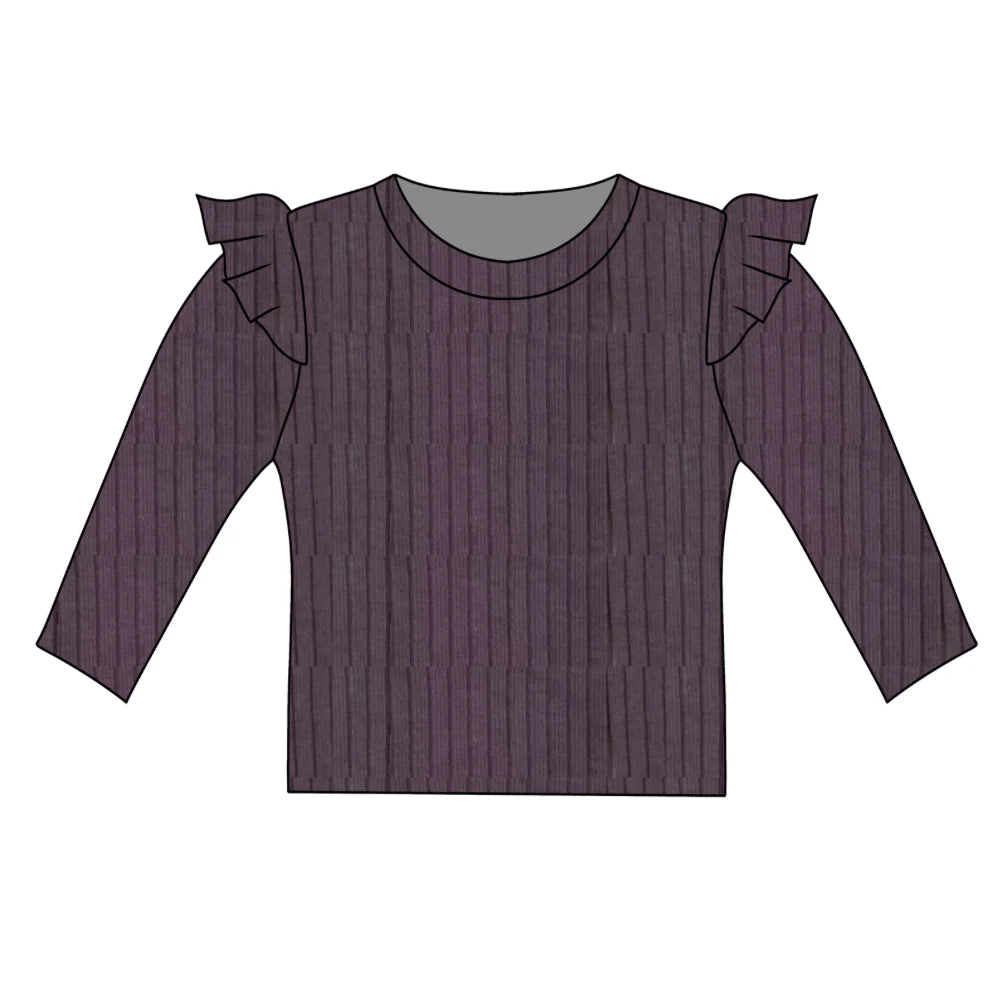 Mauve frill top