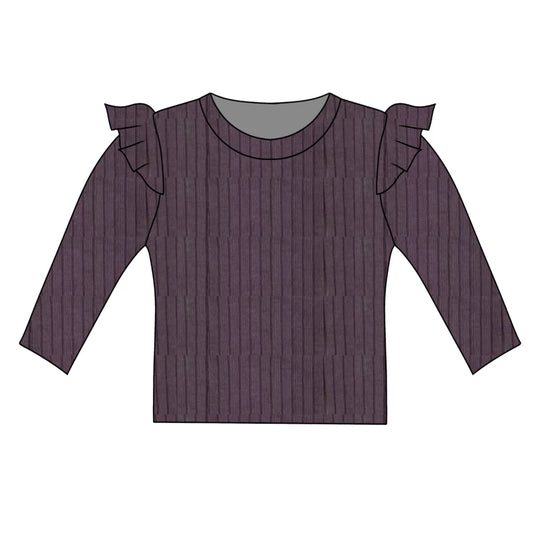 Mauve frill top