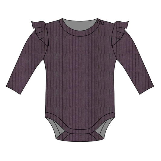 Mauve frill bodysuit