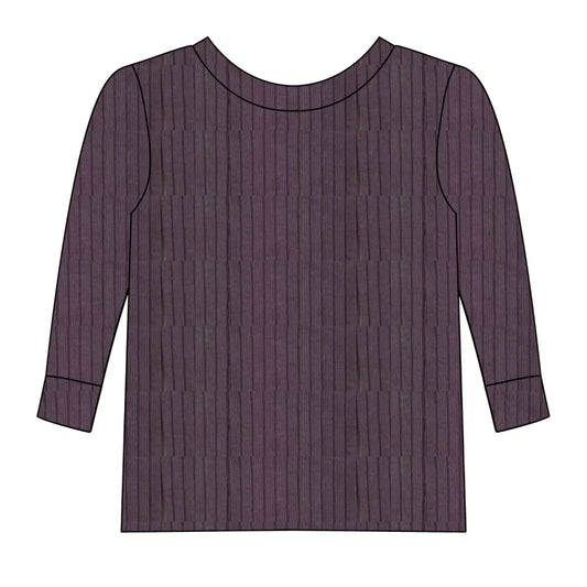 Mauve ribbed top