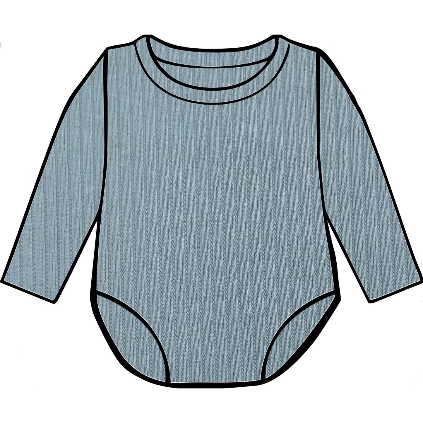 Mint ribbed bodysuit