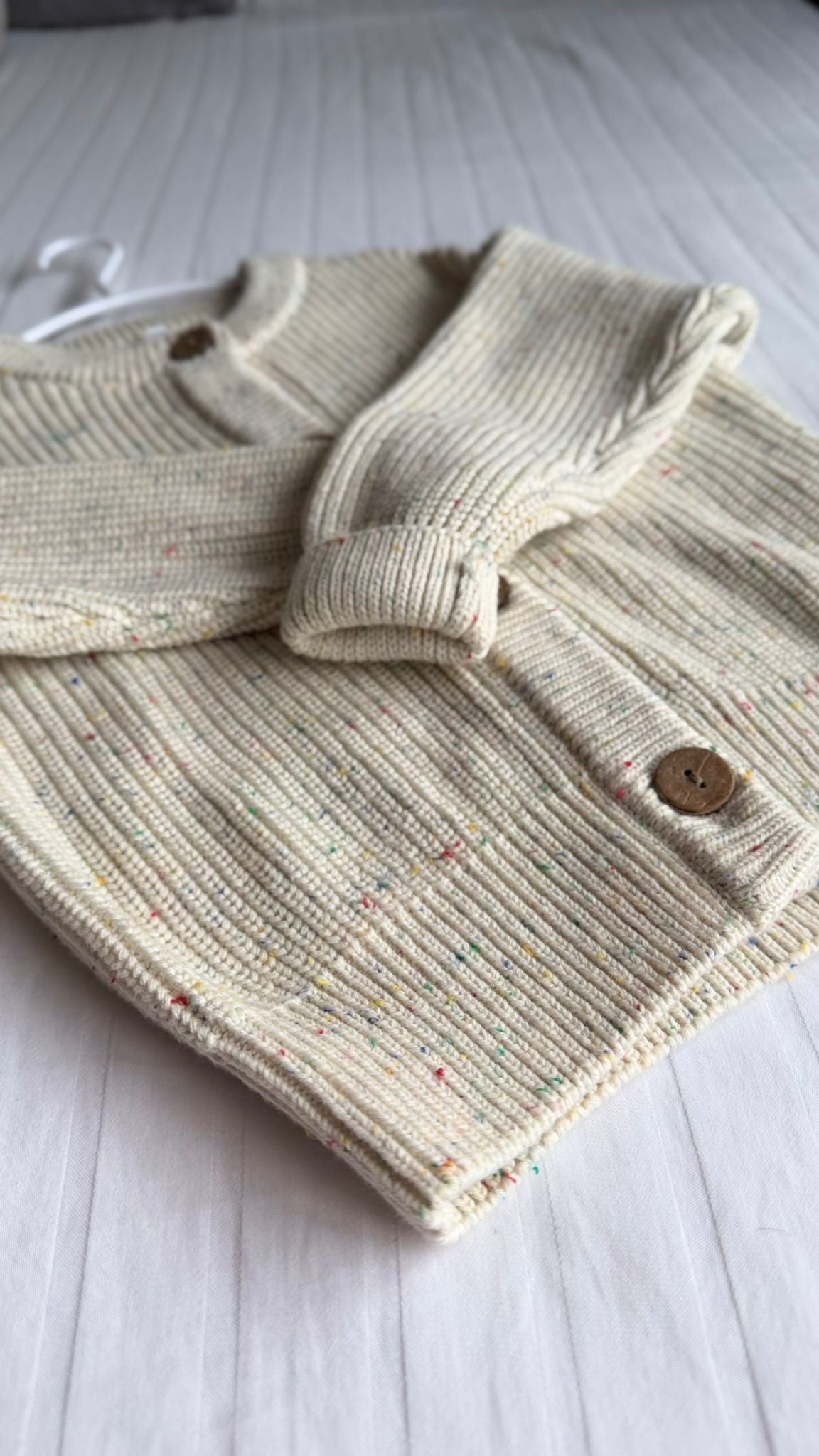 Cream Sprinkles Heirloom Knit Cardigan