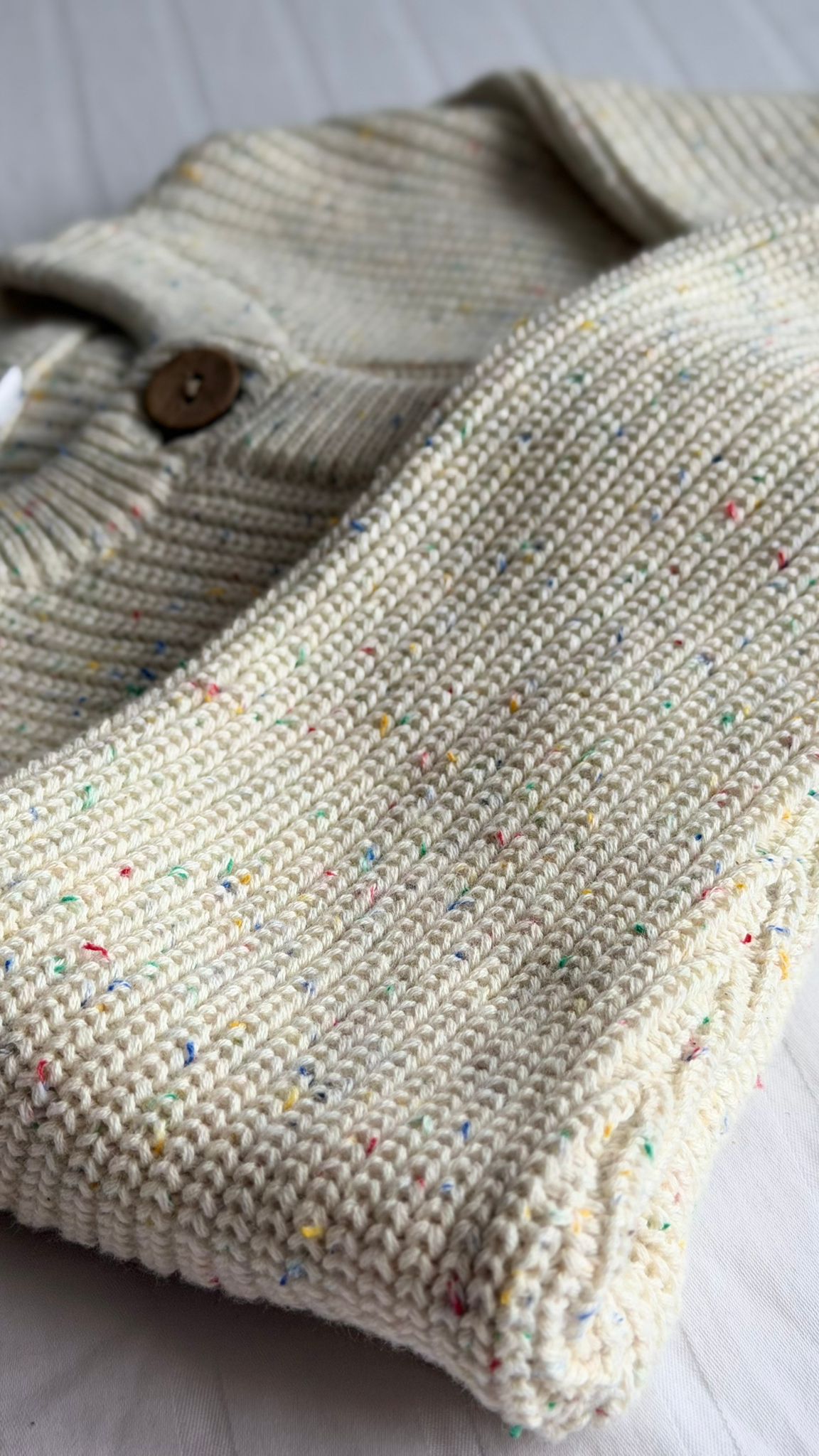 Cream Sprinkles Heirloom Knit Cardigan
