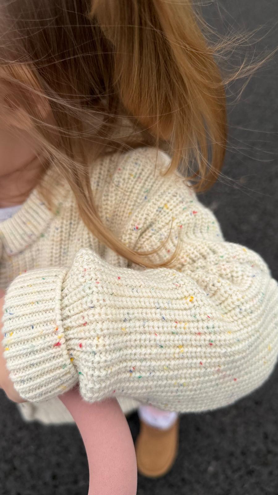 Cream Sprinkles Heirloom Knit Cardigan