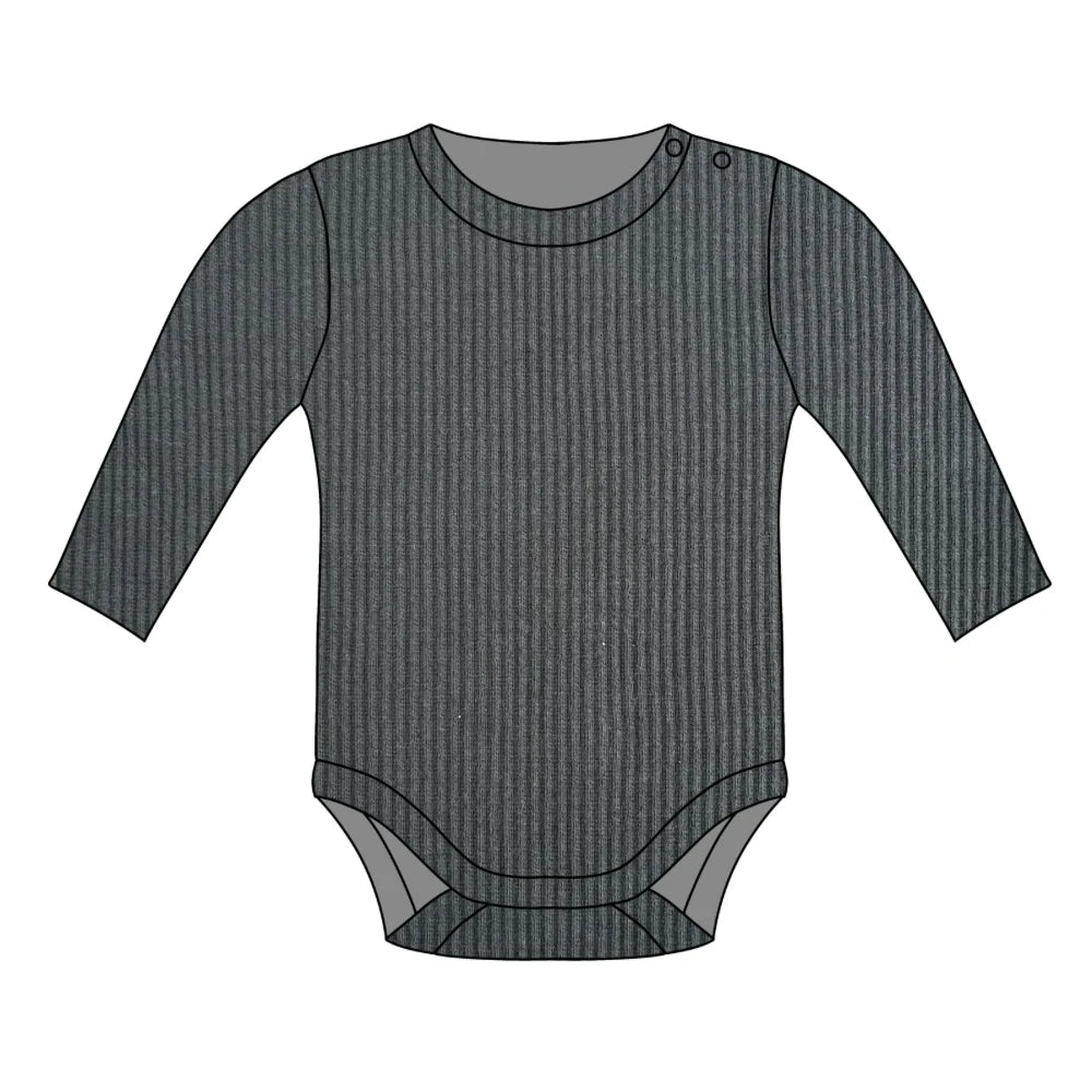 Pine ribbed bodysuit
