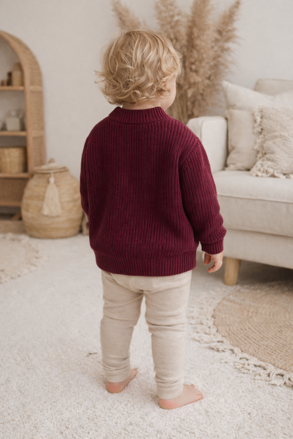 Plum Heirloom Knit Jumper