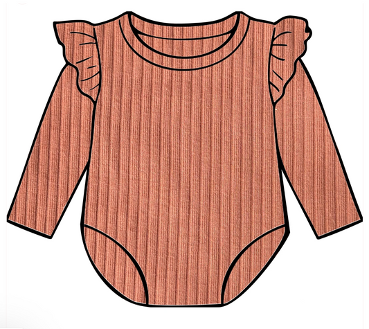 Clay frill bodysuit