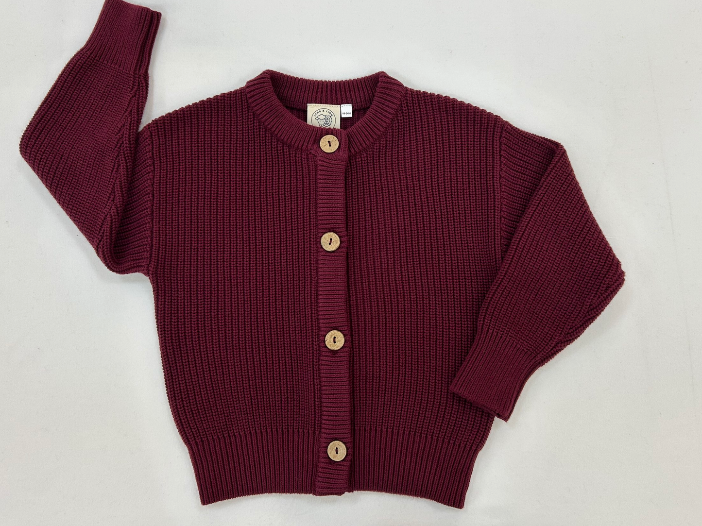 Plum Heirloom Knit Cardigan