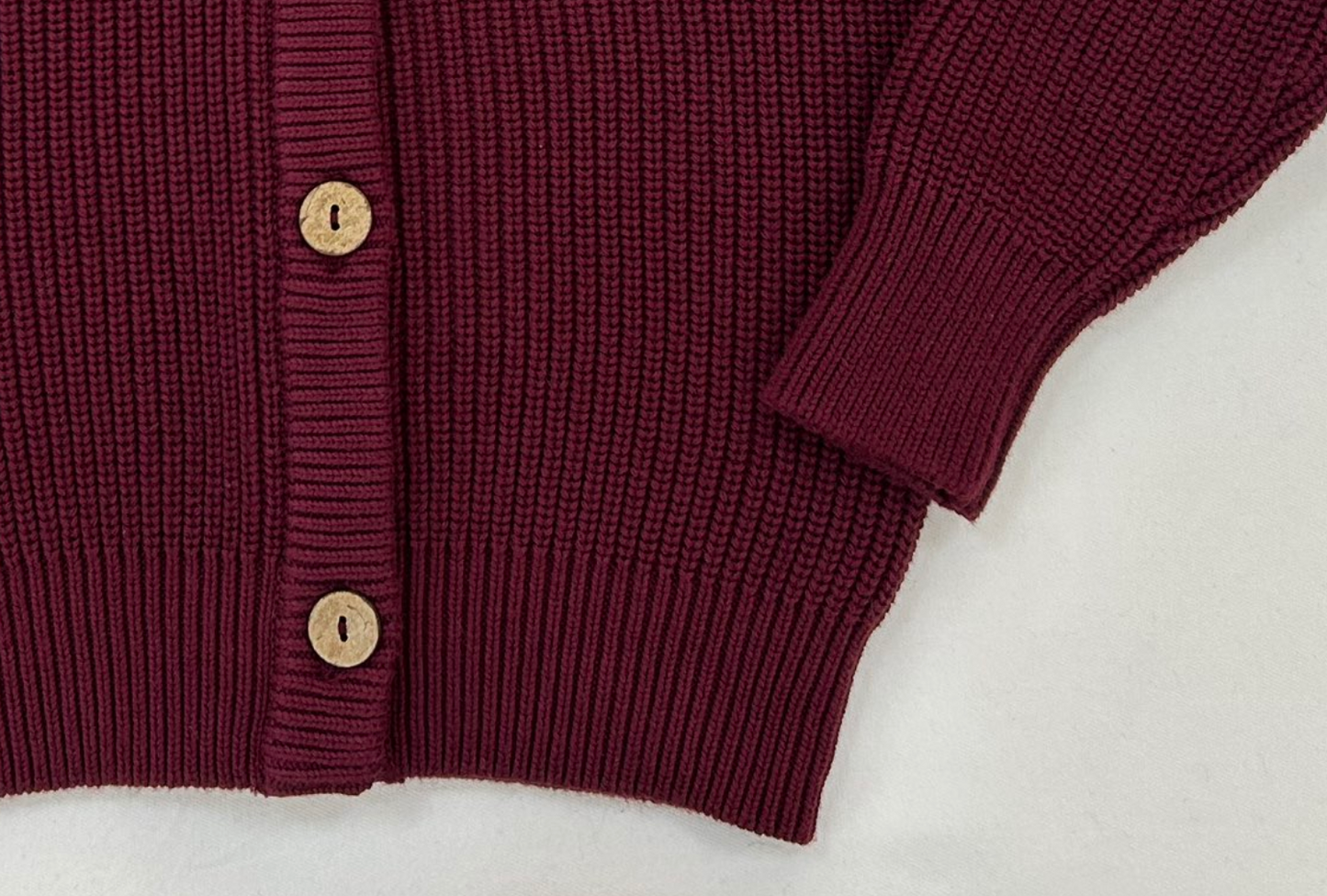 Plum Heirloom Knit Cardigan