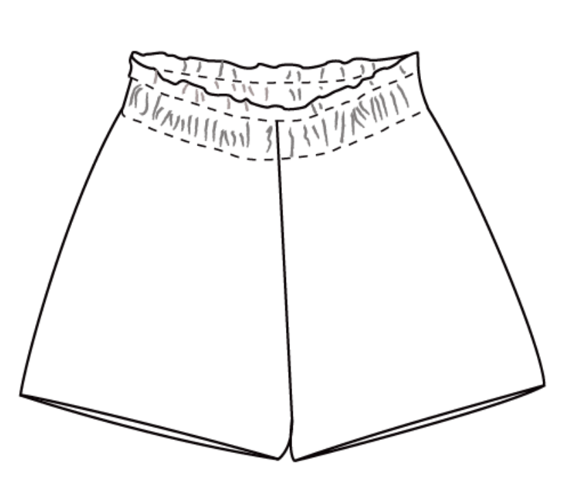 Floral Paperbag or Bloomer Shorts (muslin)